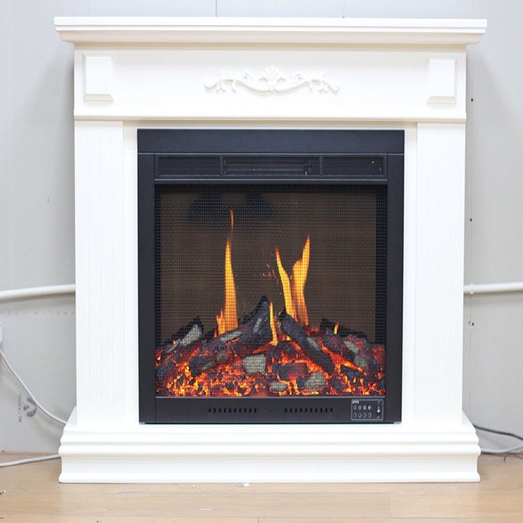 30 inch 110v voltage artificial crackling sound inserted Wall heater electric fireplace with good realistic video flame