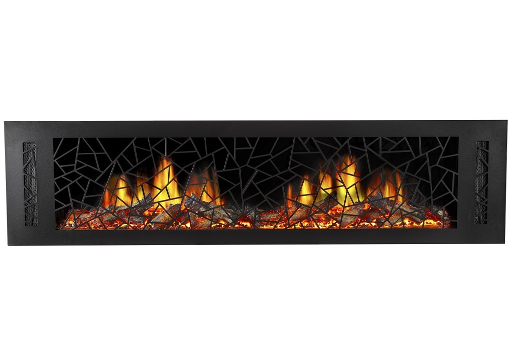 decorative video flame inserted electric fireplace
